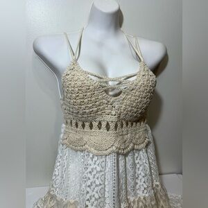 NWT Boho Lace Crochet Dress
